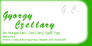 gyorgy czellary business card